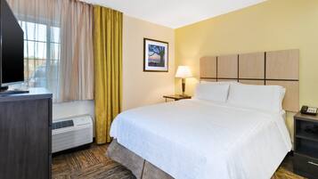 Premium bedding, down duvets, in-room safe, desk
