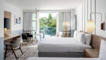 Premium bedding, pillowtop beds, in-room safe, desk