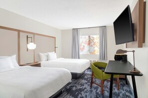 Chambre, 2 grands lits