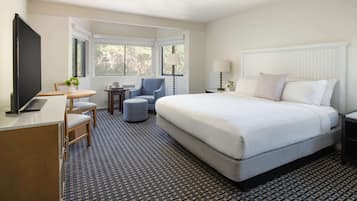 Egyptian cotton sheets, premium bedding, down comforters, in-room safe