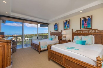 Penthouse, 2 Bedrooms, Oceanfront | Premium bedding, in-room safe, individually decorated at Aston at The Whaler on Kaanapali Beach