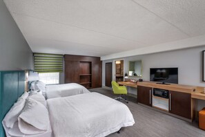 Room, 2 Queen Beds, Accessible, Non Smoking | Premium bedding, in-room safe, blackout drapes, iron/ironing board