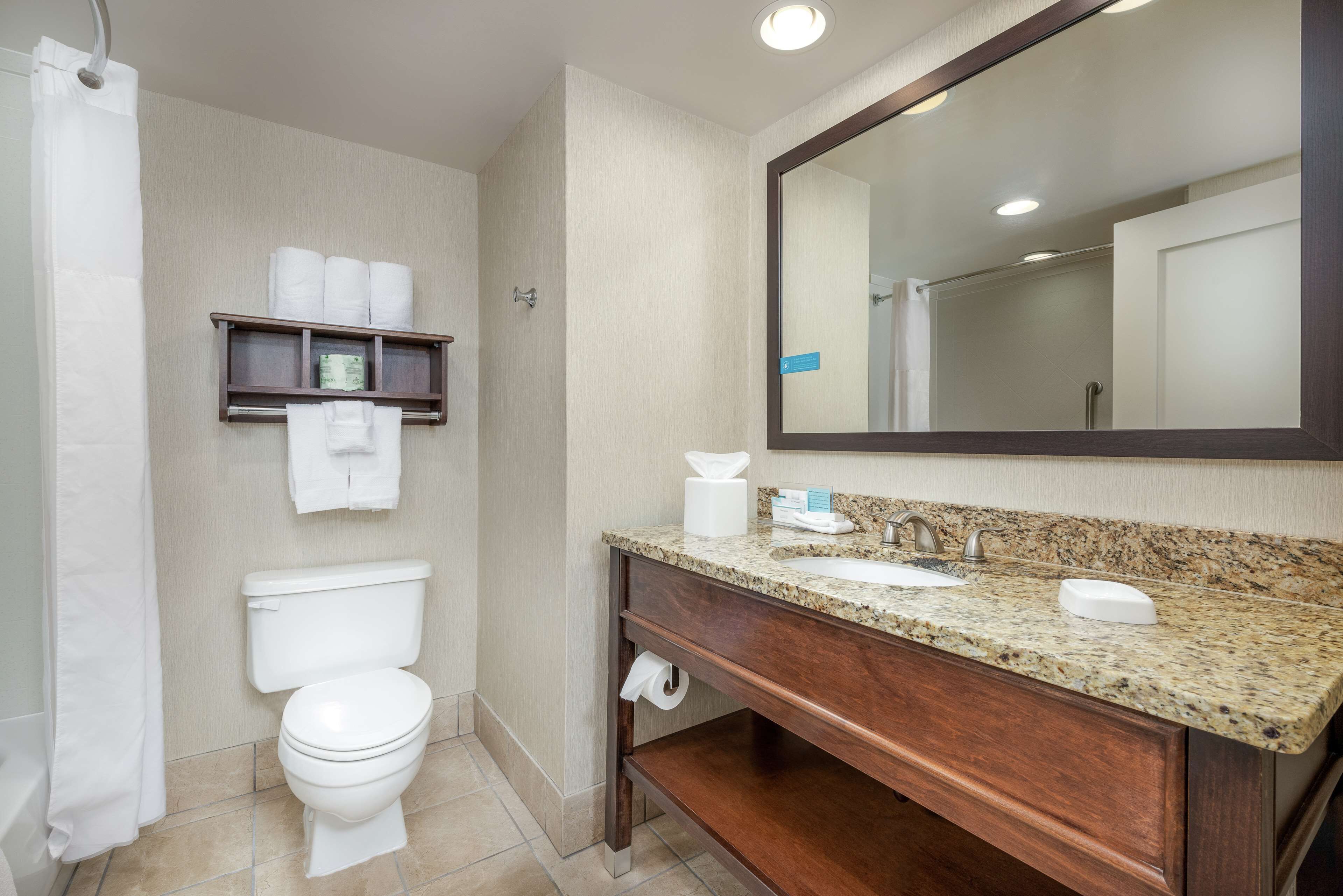 one king bed non smoking | bathroom | free toiletries, towels