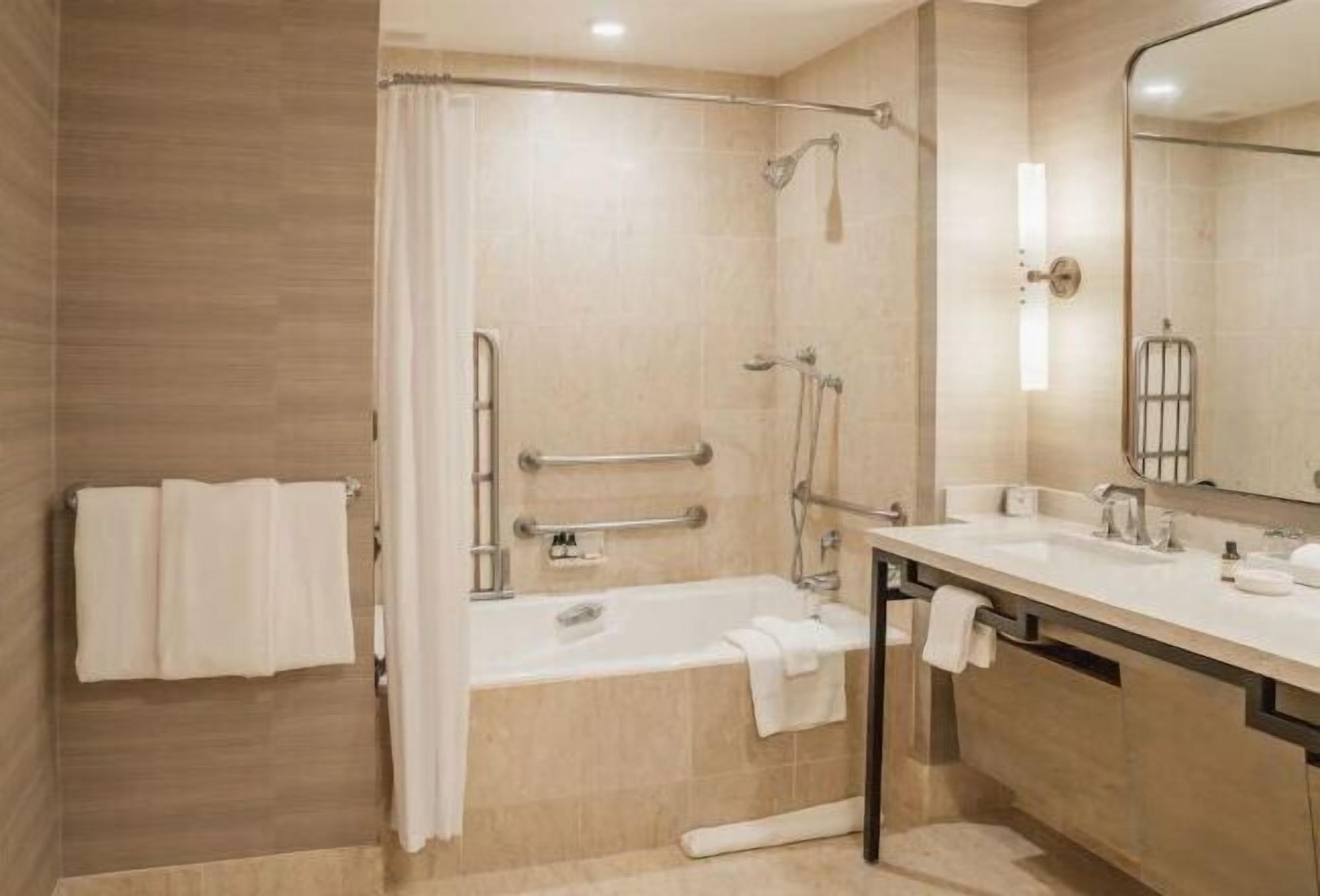 Bathroom | Separate tub and shower, deep soaking tub, free toiletries, hair dryer