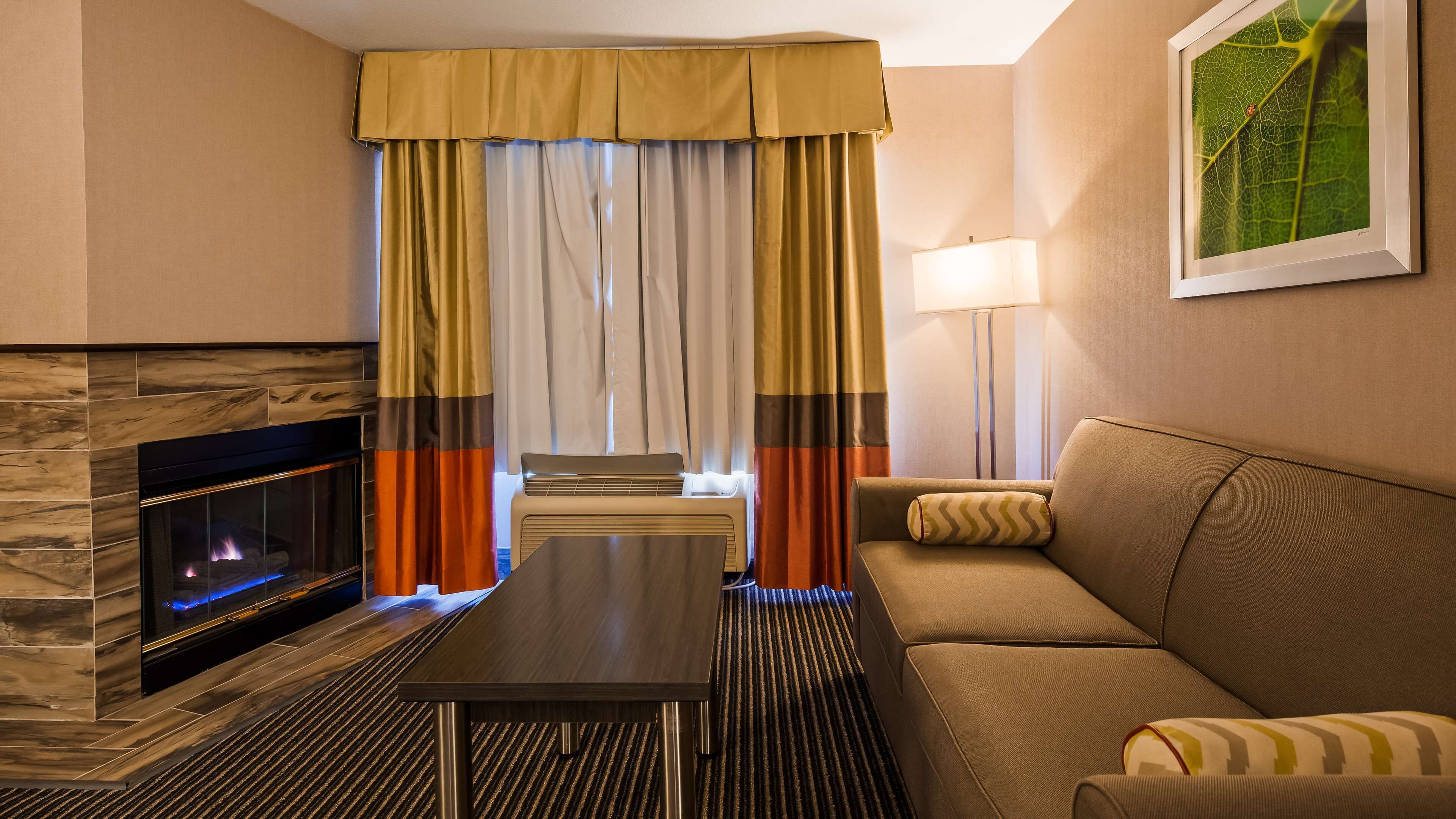 premium bedding, down duvets, blackout curtains, iron/ironing board