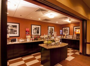 Free daily buffet breakfast