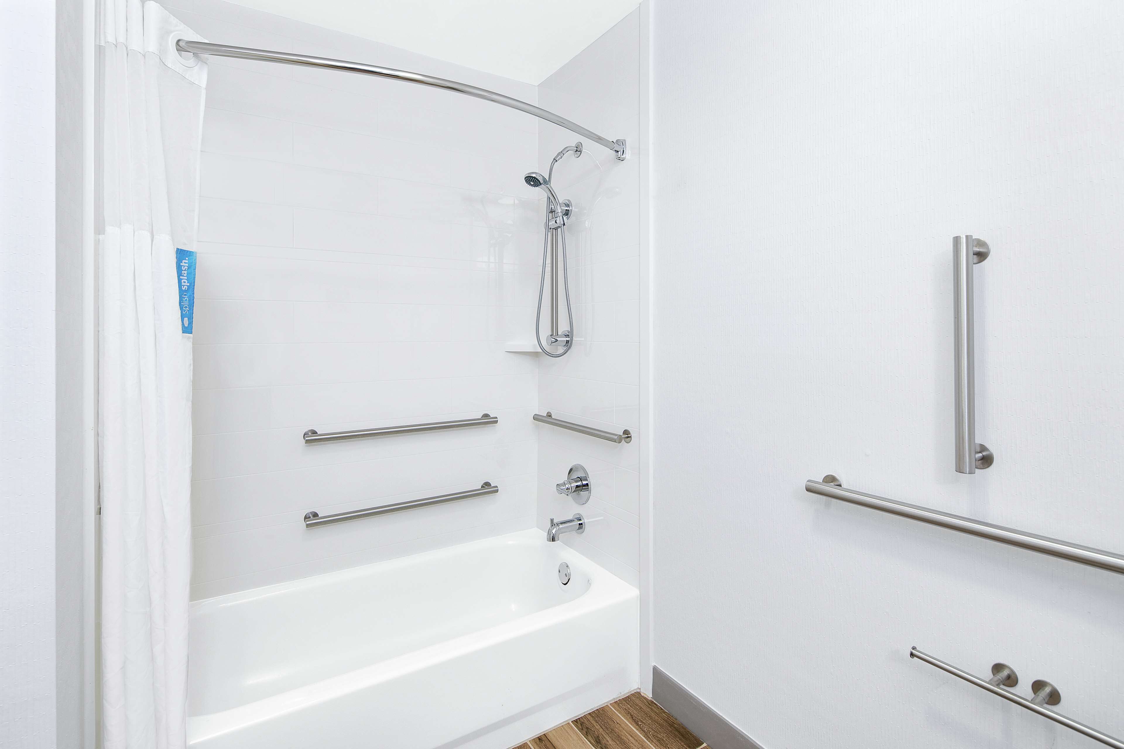 one double bed, non-smoking, accessible | bathroom | shower, hair dryer, towels