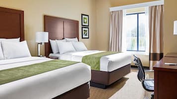 Standard Room, 2 Queen Beds, Non Smoking | Premium bedding, pillow-top beds, desk, blackout curtains