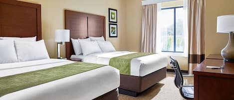 Standardzimmer, 2 Queen-Betten, Nichtraucher | Hochwertige Bettwaren, Pillowtop-Betten, Schreibtisch