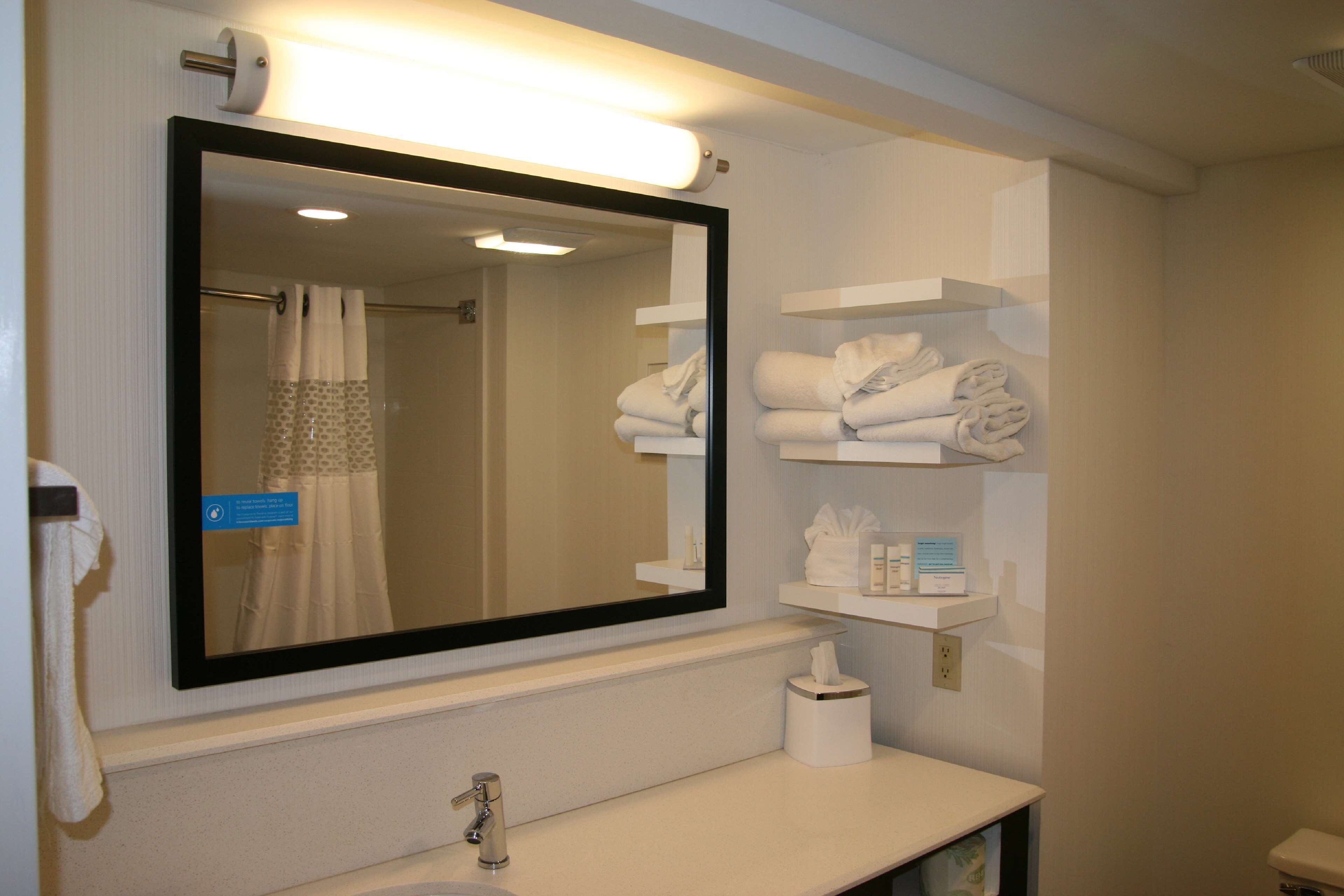 free toiletries, hair dryer, towels