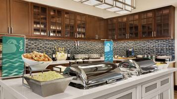 Free daily buffet breakfast