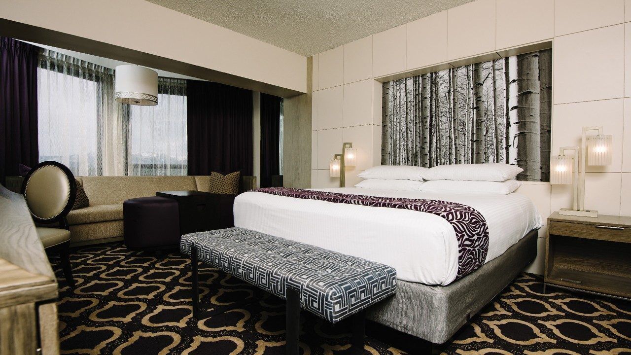 Room Type Assigned on Arrival | In-room safe, desk, laptop workspace, blackout curtains
