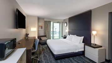 Room, 1 King Bed, Accessible, Lake View | In-room safe, desk, iron/ironing board, rollaway beds