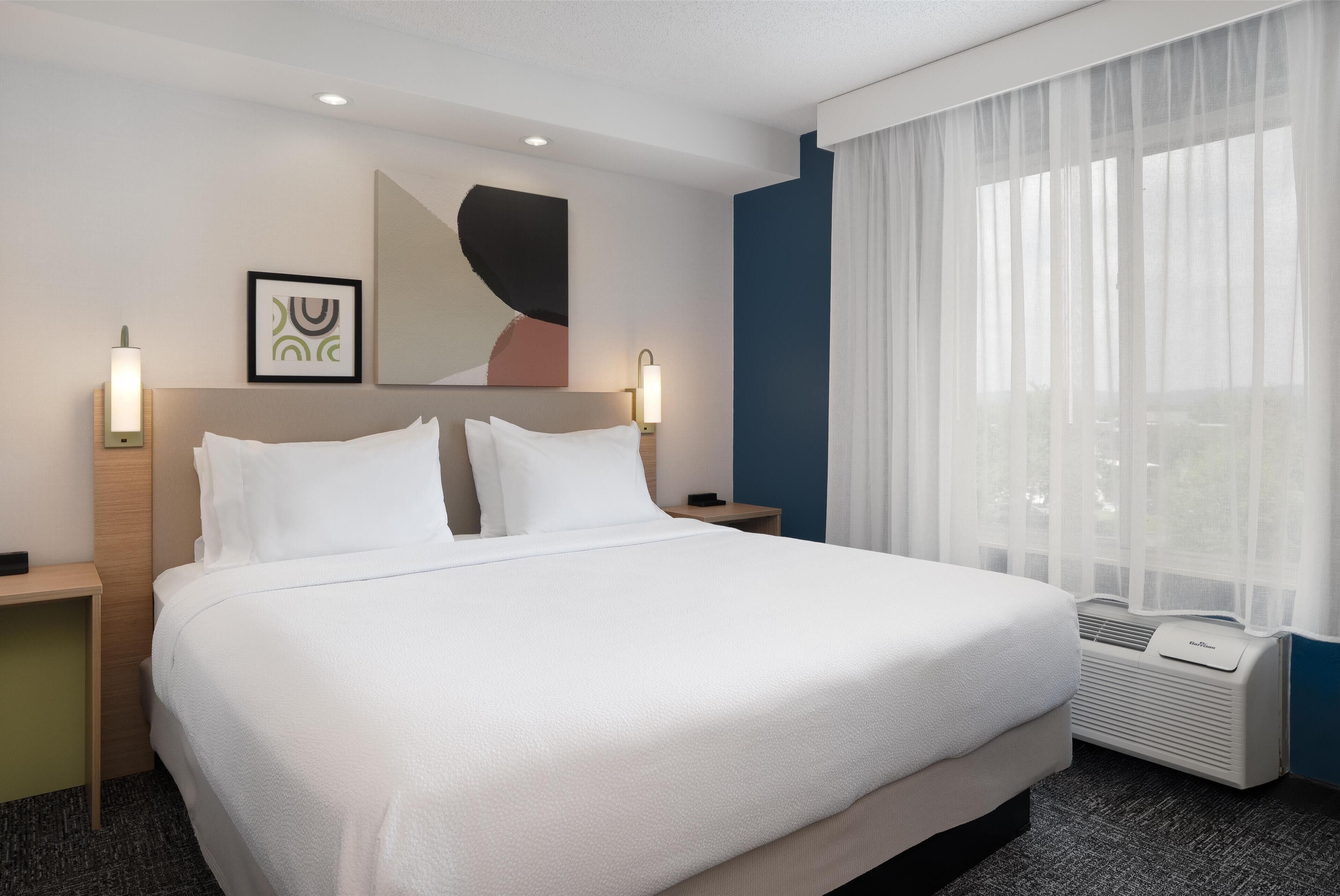 Desk, blackout curtains, iron/ironing board, free cots/infant beds