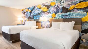 ห้องพัก, เตียงควีนไซส์ 2 เตียง, ปลอดบุหรี่ (Pet Friendly) | 1 ห้องนอน, เครื่องนอนระดับพรีเมียม, โต๊ะทำงาน