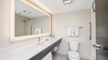 Free toiletries, hair dryer, towels