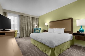 In-room safe, desk, laptop workspace, blackout drapes