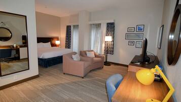 Room, 1 King Bed, Accessible (Roll-In Shower) | In-room safe, desk, iron/ironing board, free WiFi