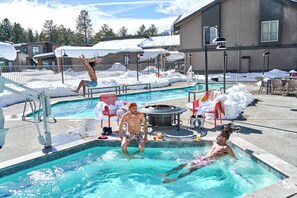 Outdoor pool, open 10:00 AM to 10:00 PM, sun loungers