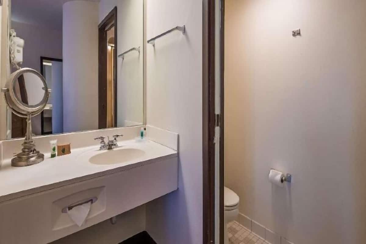 Bathroom | Shower, free toiletries, hair dryer, towels