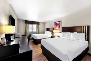 Premium Room, 2 Queen Beds (2nd Floor, No Elevator) | Blackout drapes, iron/ironing board, free WiFi, bed sheets