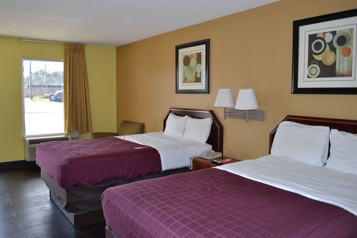 Standard Double Room, 2 Double Beds, Smoking | In-room safe, desk, iron/ironing board, free WiFi