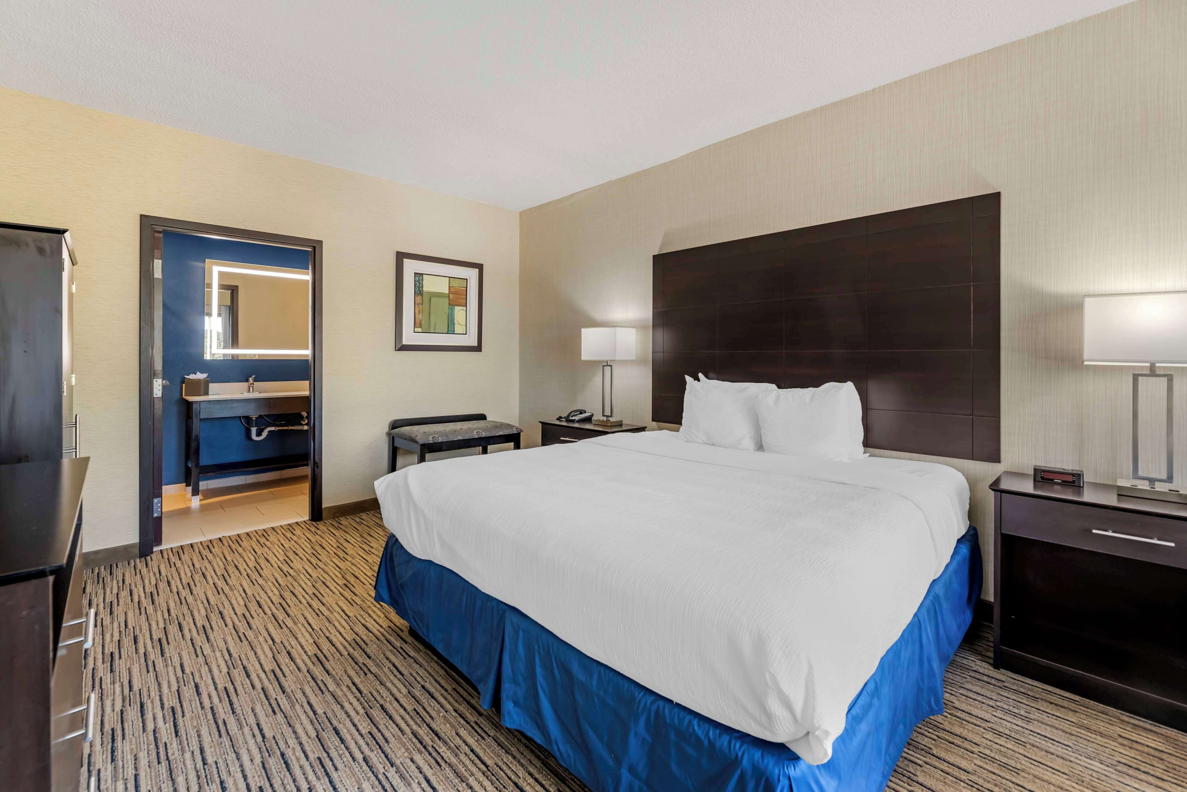 presidential suite, 1 king bed, non smoking, kitchenette (with sofabed) | desk, laptop workspace, blackout curtains, iron/ironing board