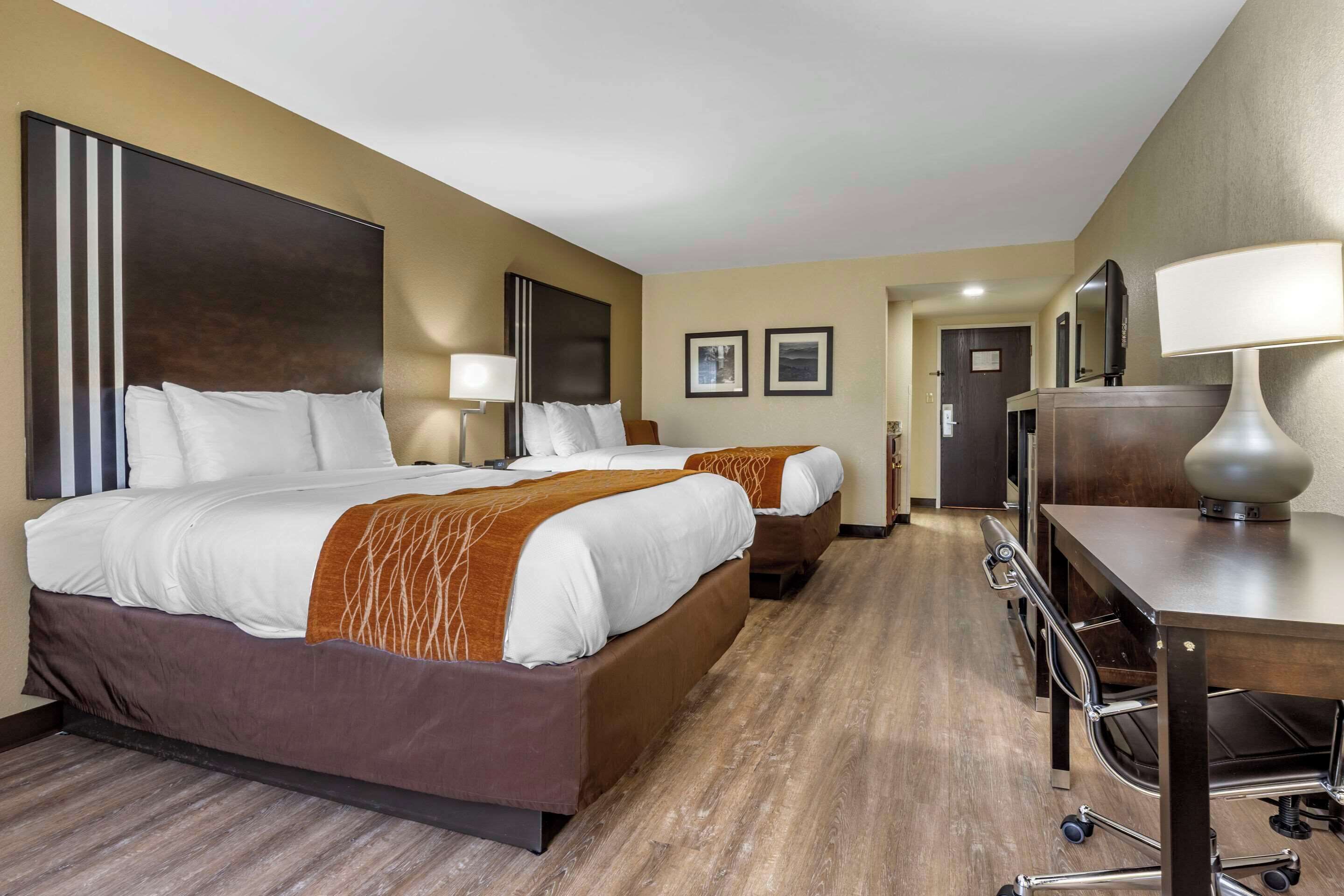 family suite, 2 queen beds (2nd floor) | 1 bedroom, premium bedding, pillow-top beds, desk