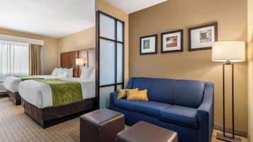 Pillowtop beds, in-room safe, individually furnished, desk