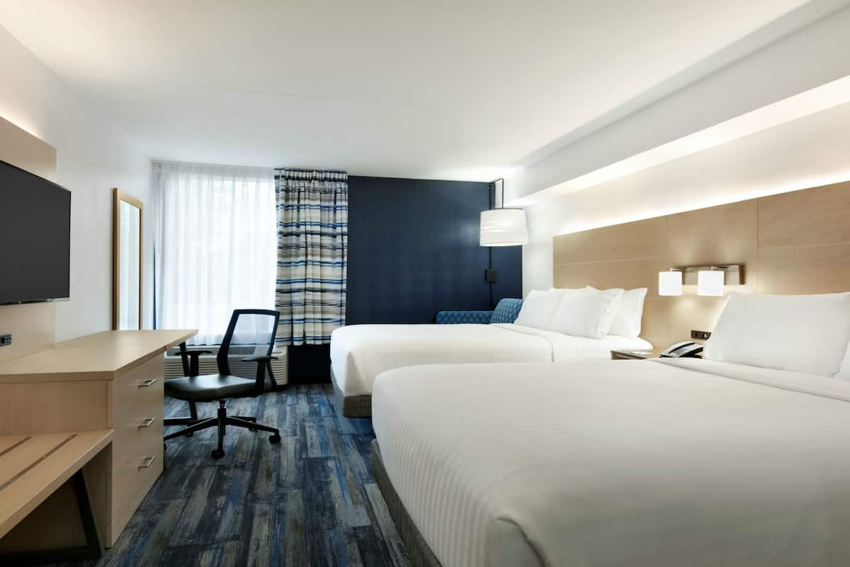 In-room safe, desk, laptop workspace, blackout drapes