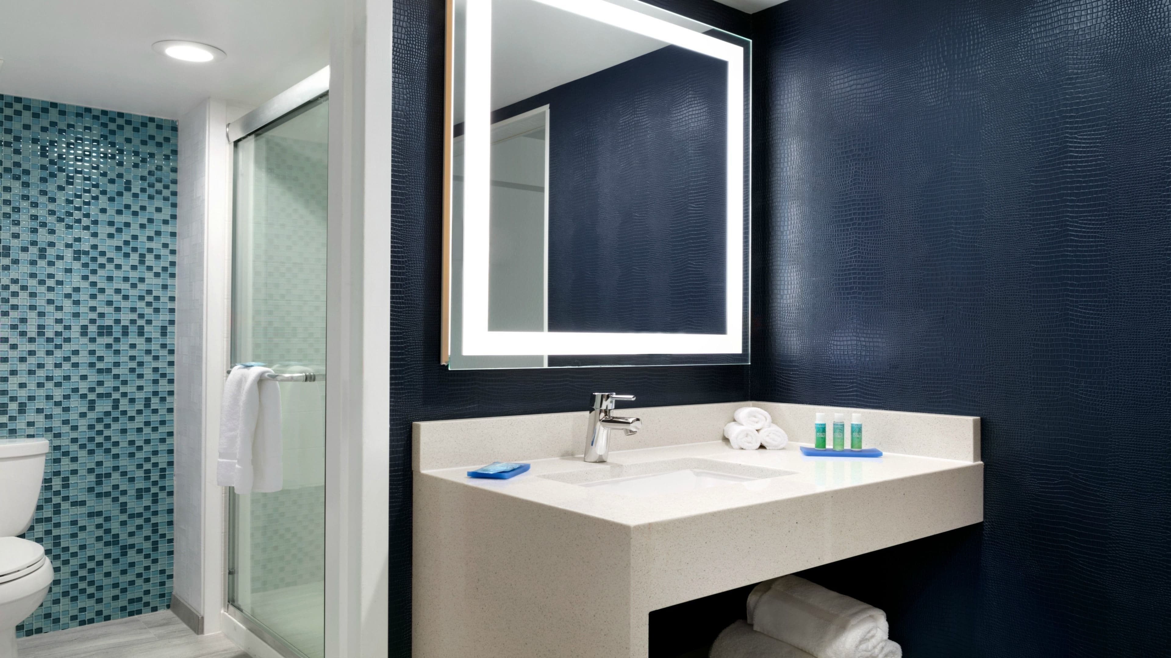 free toiletries, hair dryer, towels, soap