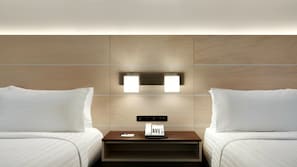 In-room safe, desk, laptop workspace, blackout drapes