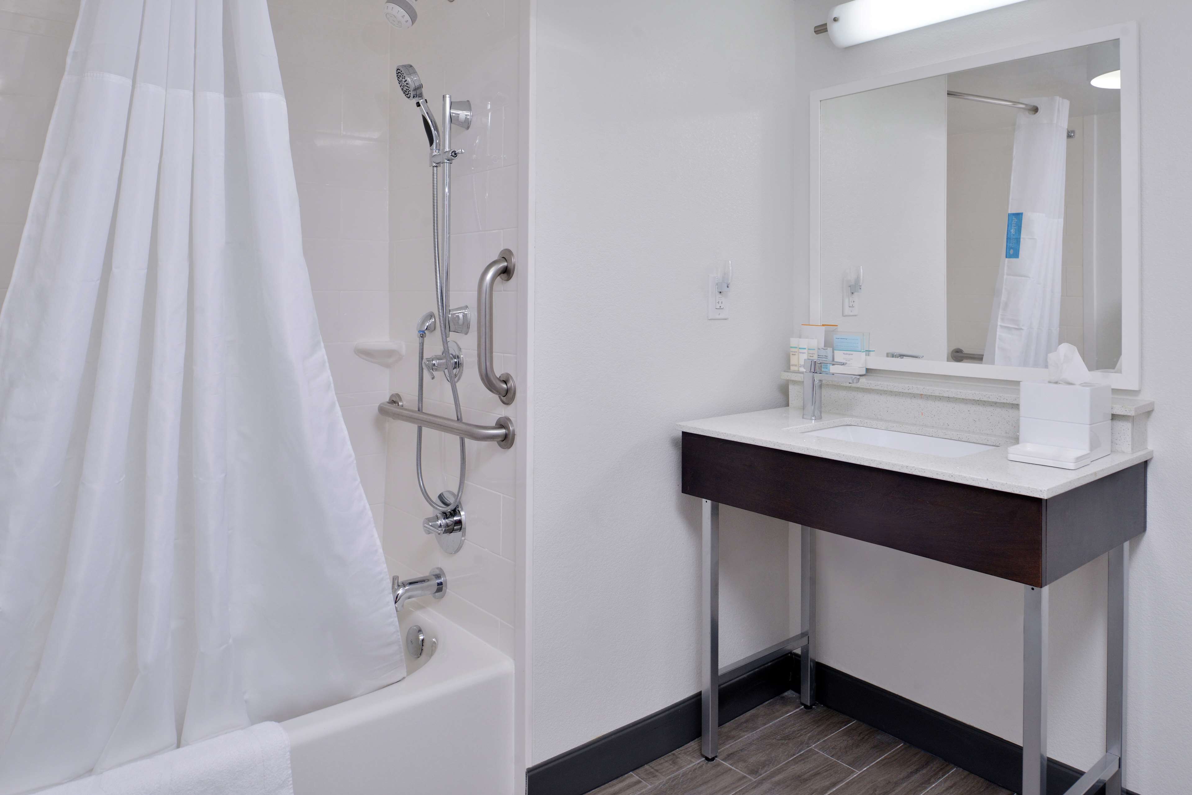 free toiletries, hair dryer, bathrobes, towels