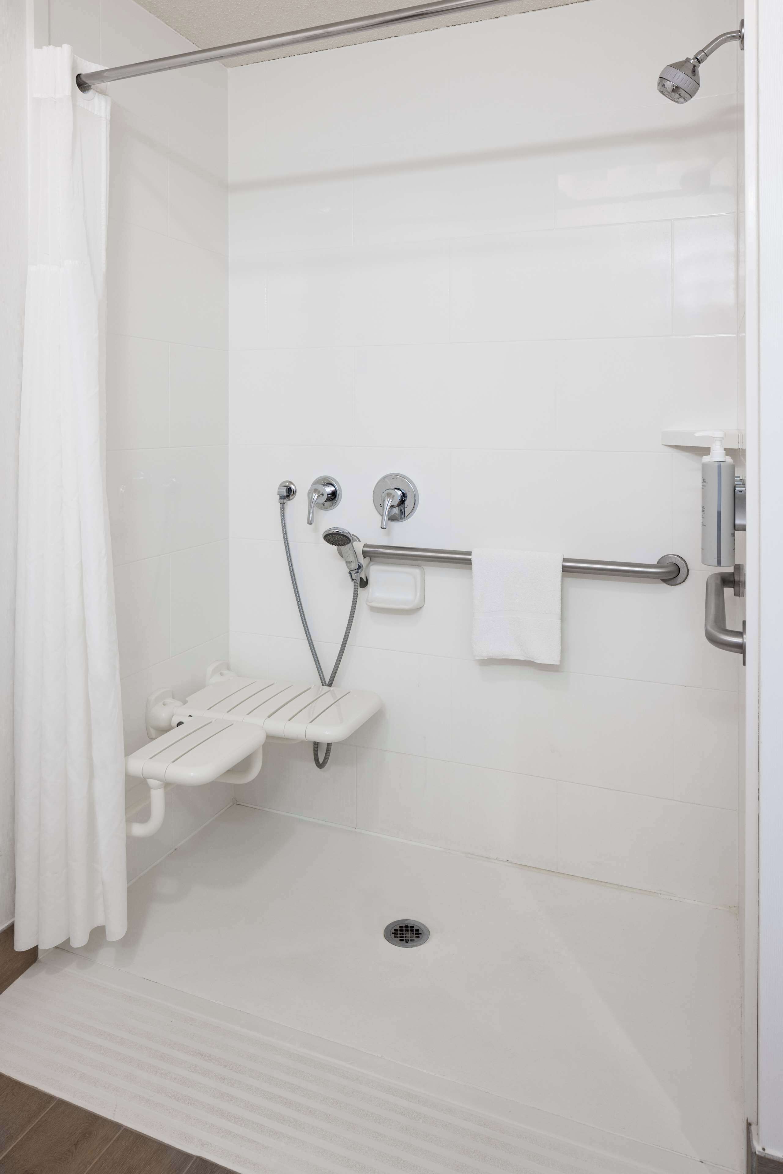 1 king mobility access roll in shower | bathroom shower