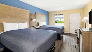 Desk, blackout drapes, free WiFi, bed sheets