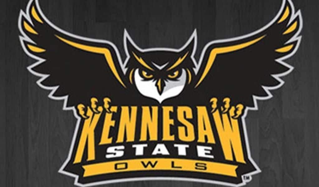 A logo with an owl and the text "Kennesaw State Owls".
