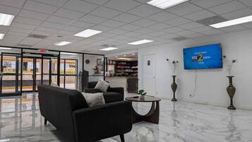 Sitteområde i lobbyen