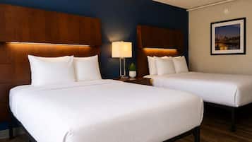 Room, 2 Double Beds, Non Smoking | Desk, free WiFi, bed sheets