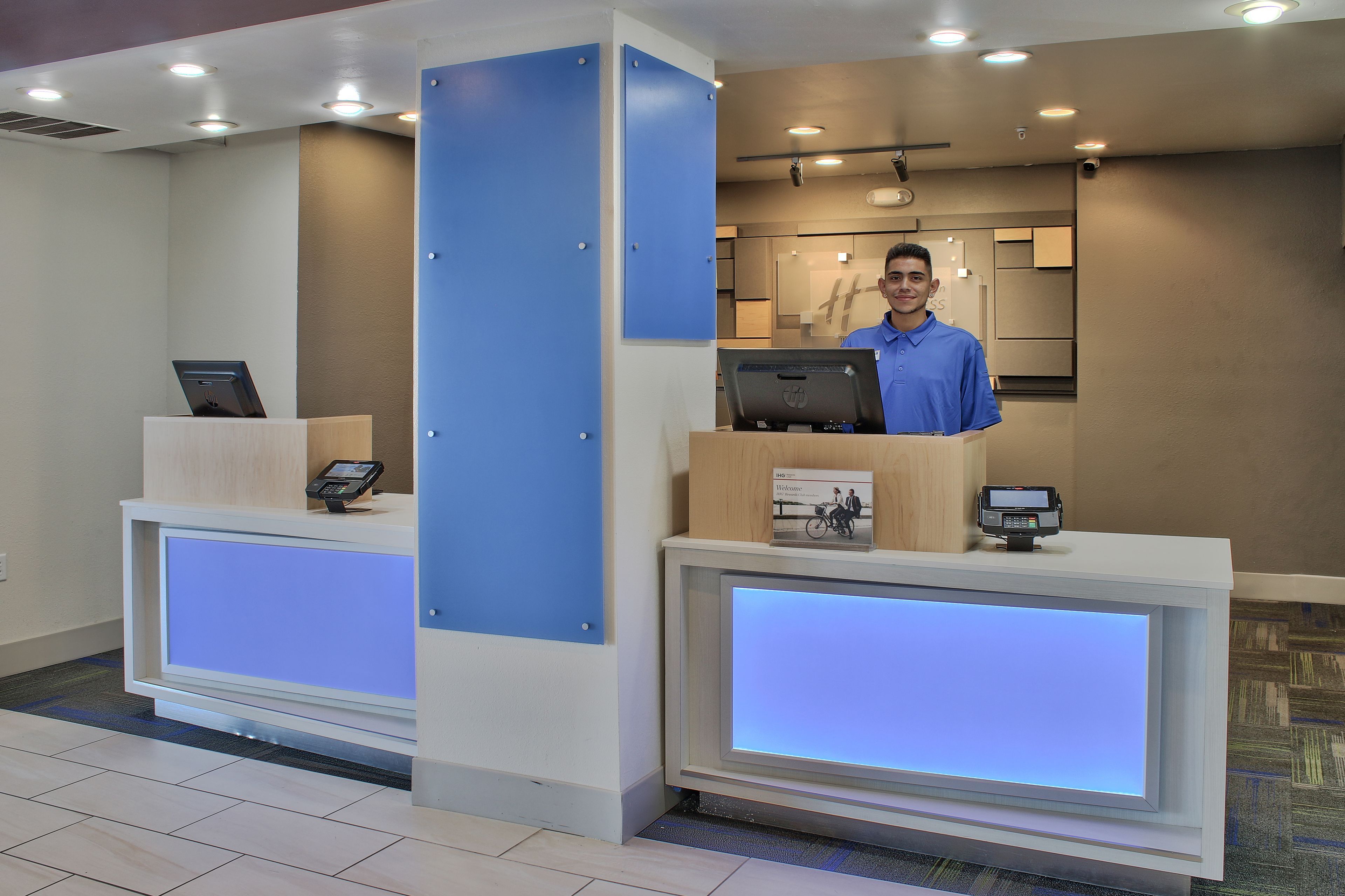 check-in/check-out kiosk