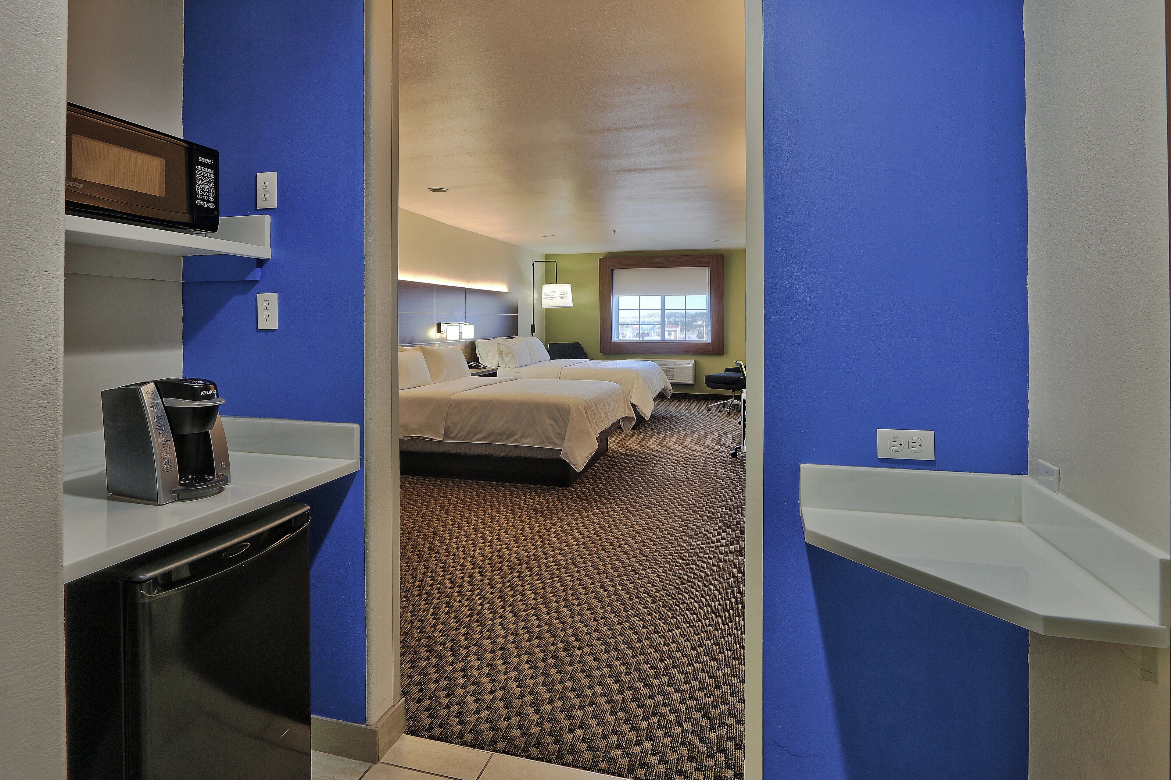 Standard Room, 2 Queen Beds | In-room safe, desk, blackout curtains, iron/ironing board