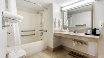 Hair dryer, towels