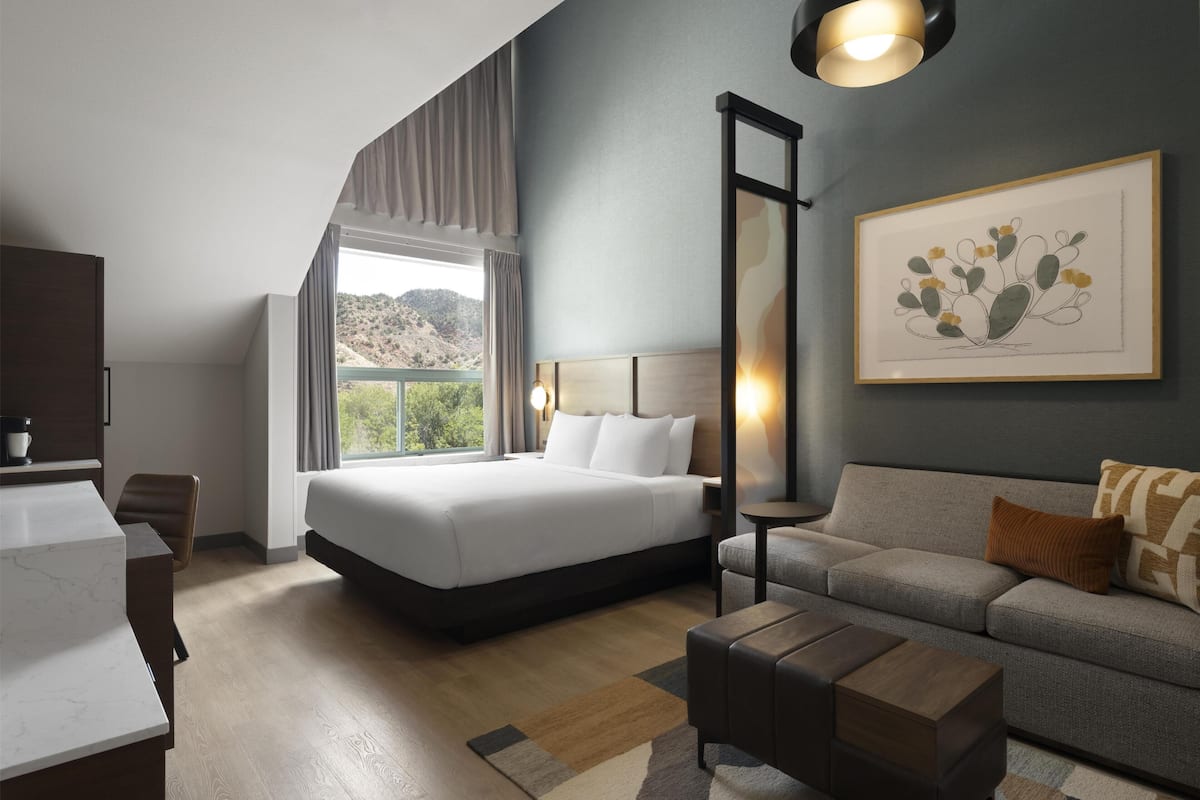 Room, 1 King Bed with Sofa bed, Mountain View | Desk, laptop workspace, blackout drapes, iron/ironing board