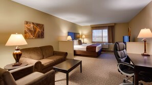 Standard Room, 1 King Bed, Non Smoking, Microwave | Blackout drapes, iron/ironing board, free cribs/infant beds - Best Western West Hills Inn (Chadron)