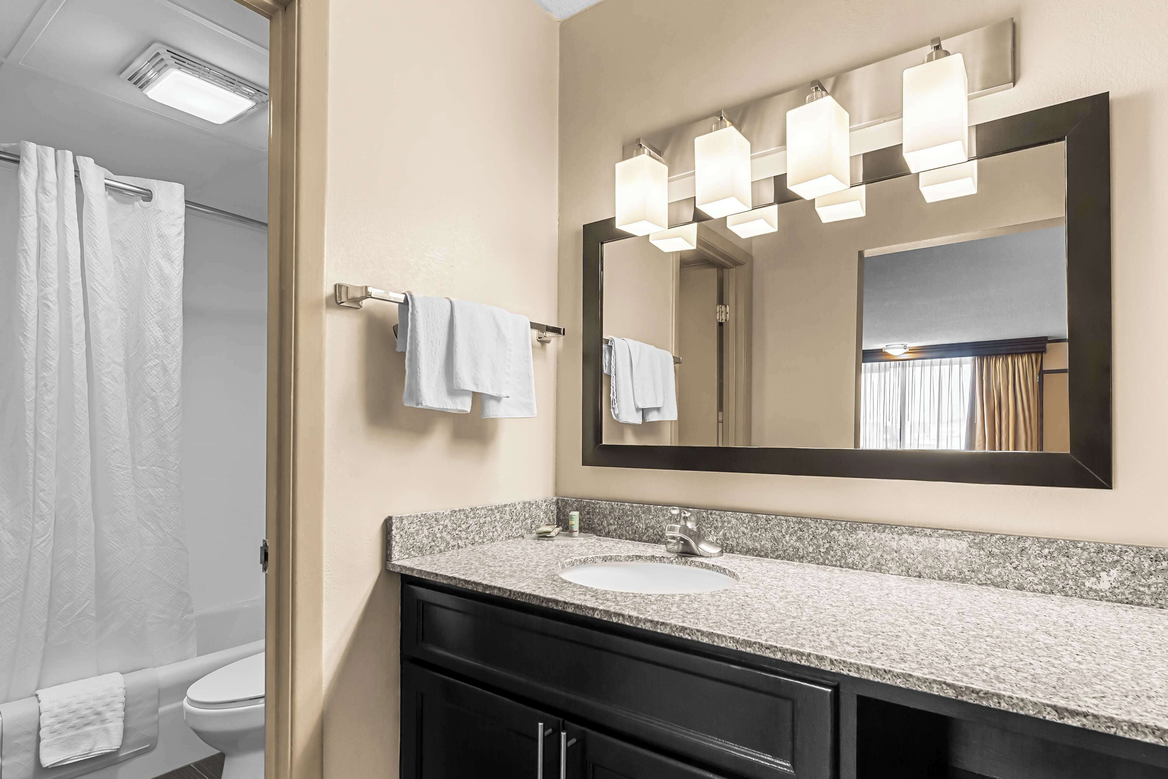 free toiletries, hair dryer, towels