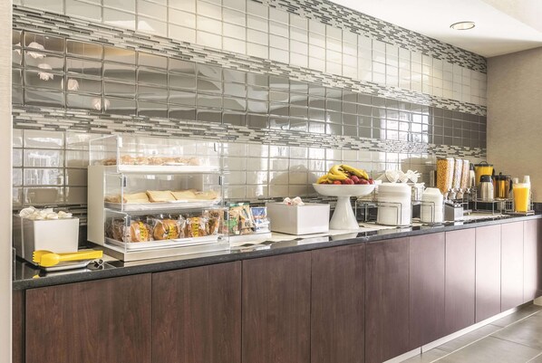 Free daily self-serve breakfast