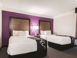 Room, 2 Double Beds, Accessible, Non Smoking (Mobility/Hearing Impaired Accessible) | Premium bedding, desk, blackout drapes, iron/ironing board