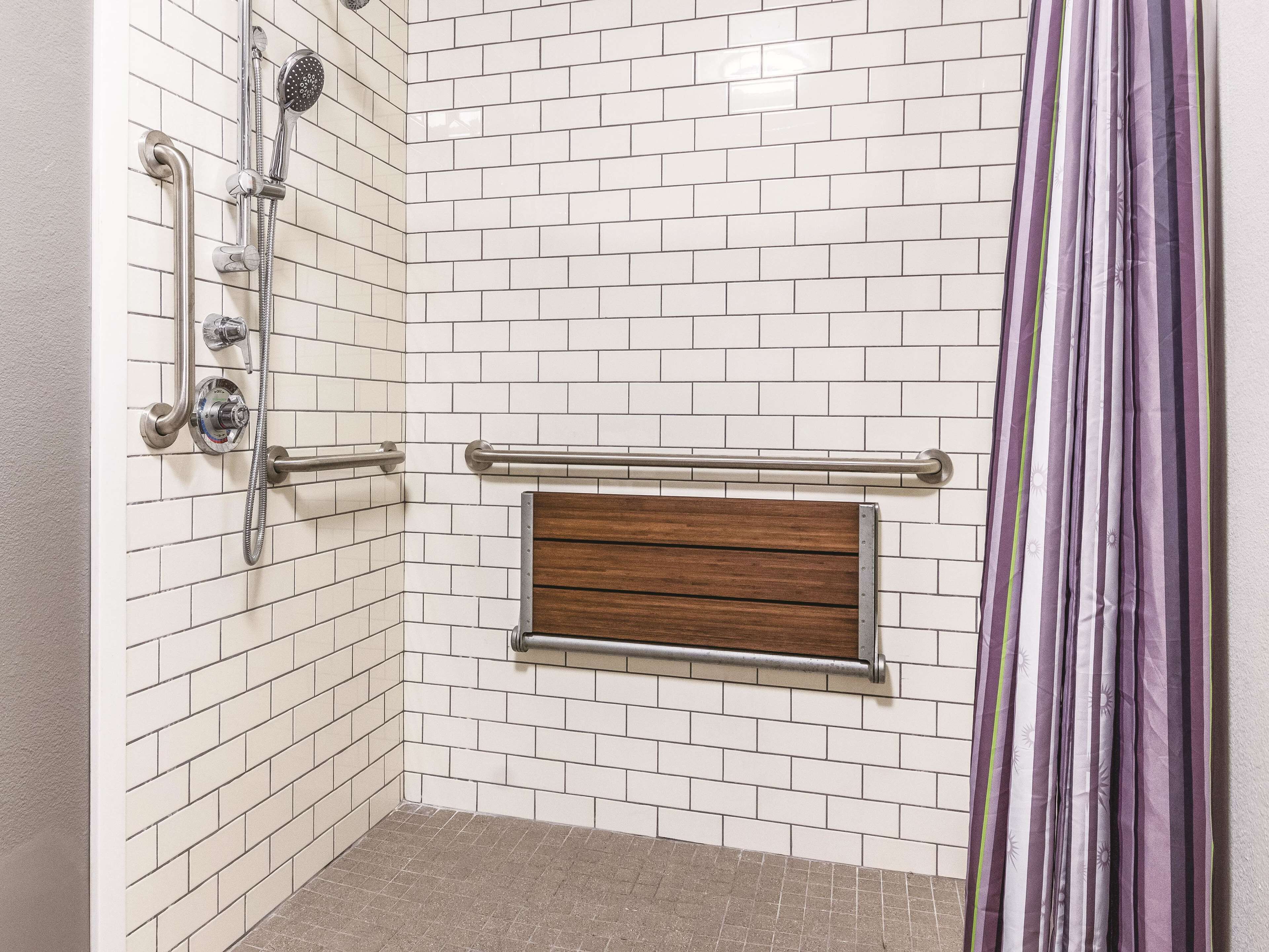 room, 2 double beds, accessible, non smoking (mobility/hearing impaired accessible) | bathroom | combined shower/bathtub, free toiletries, hair dryer, towels
