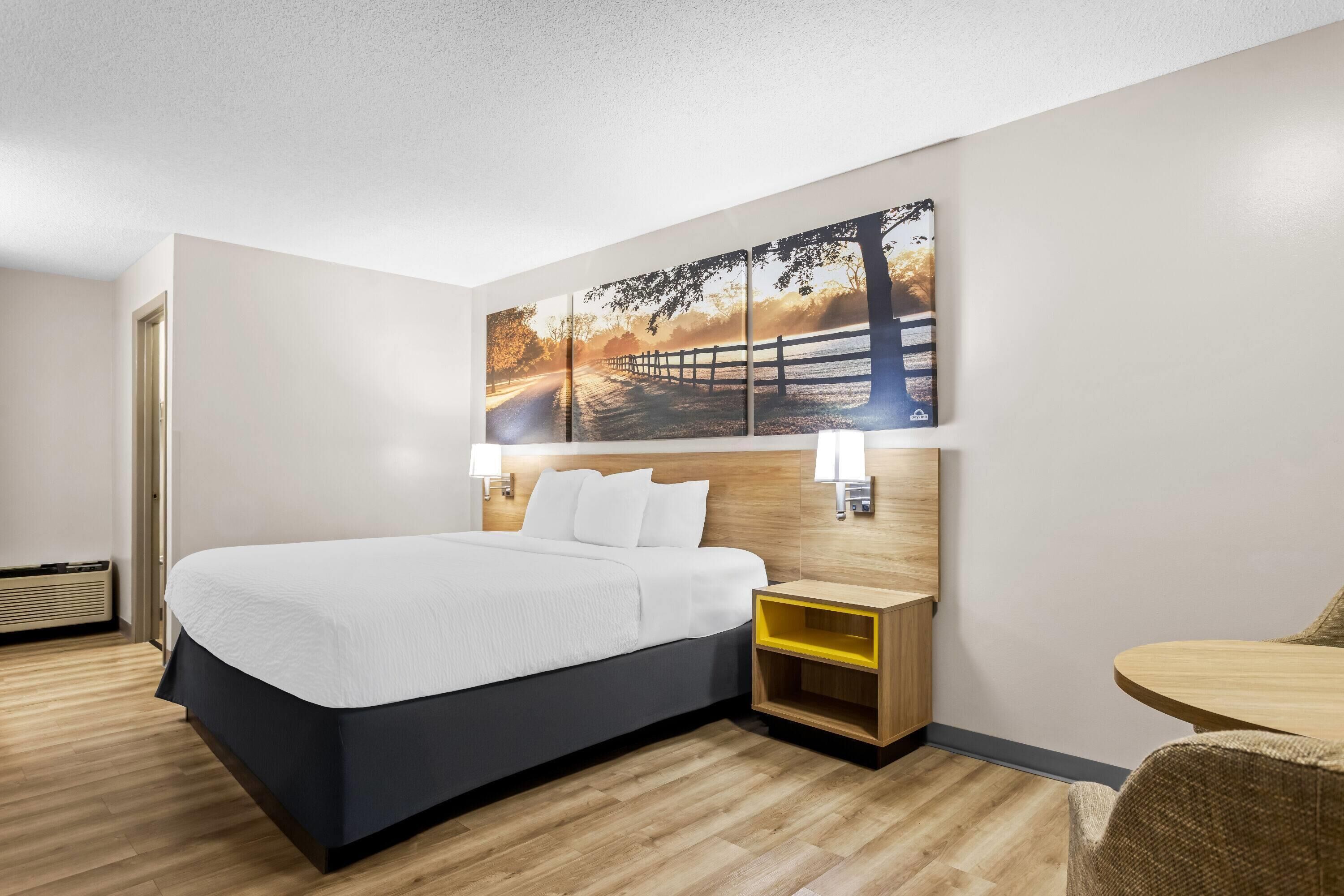 Desk, blackout curtains, free cots/infant beds, rollaway beds