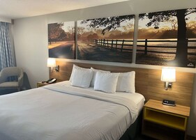 Quarto standard, 1 cama King | Escrivaninha, cortinas blackout, berços grátis