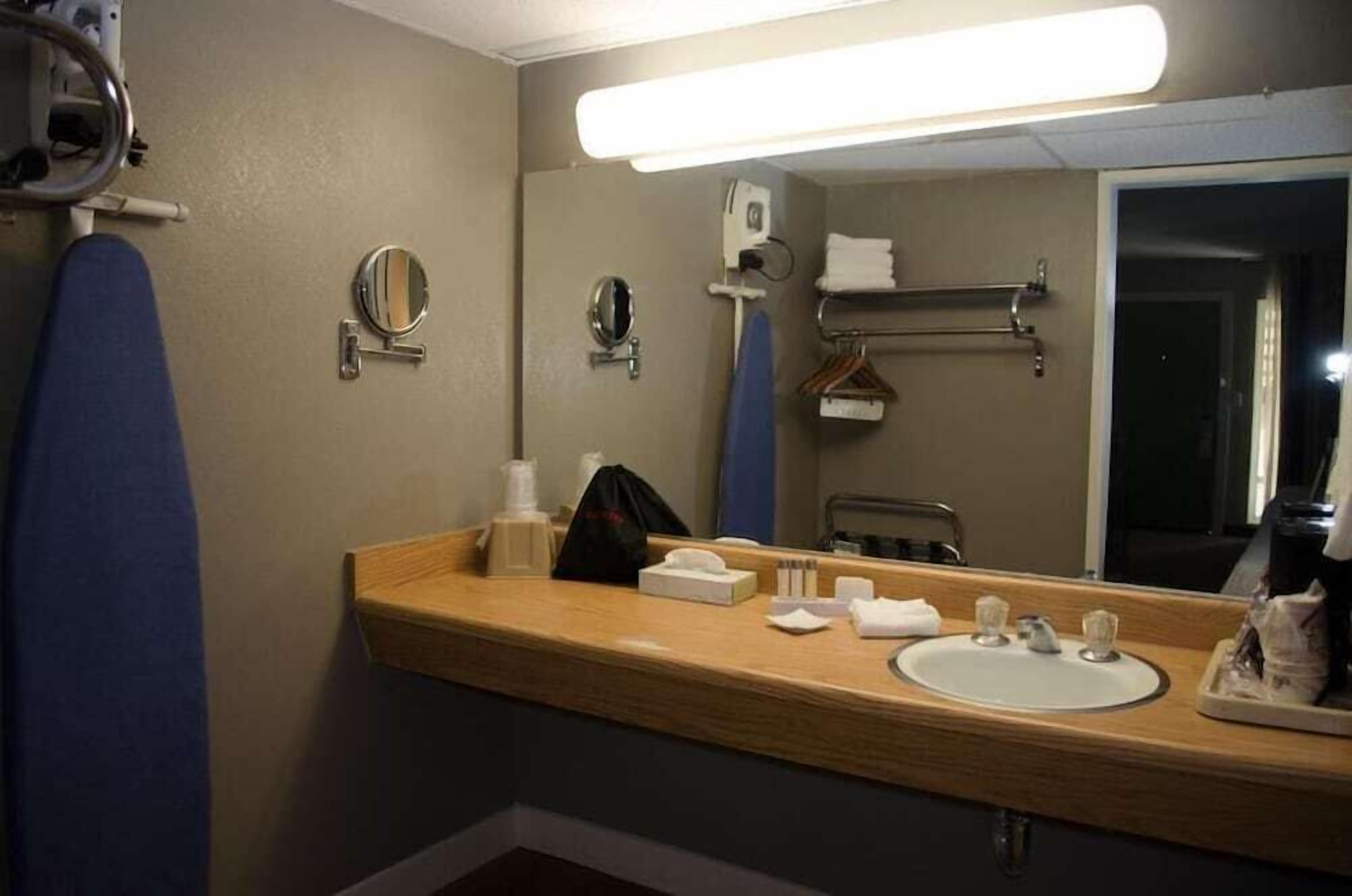 free toiletries, hair dryer, towels